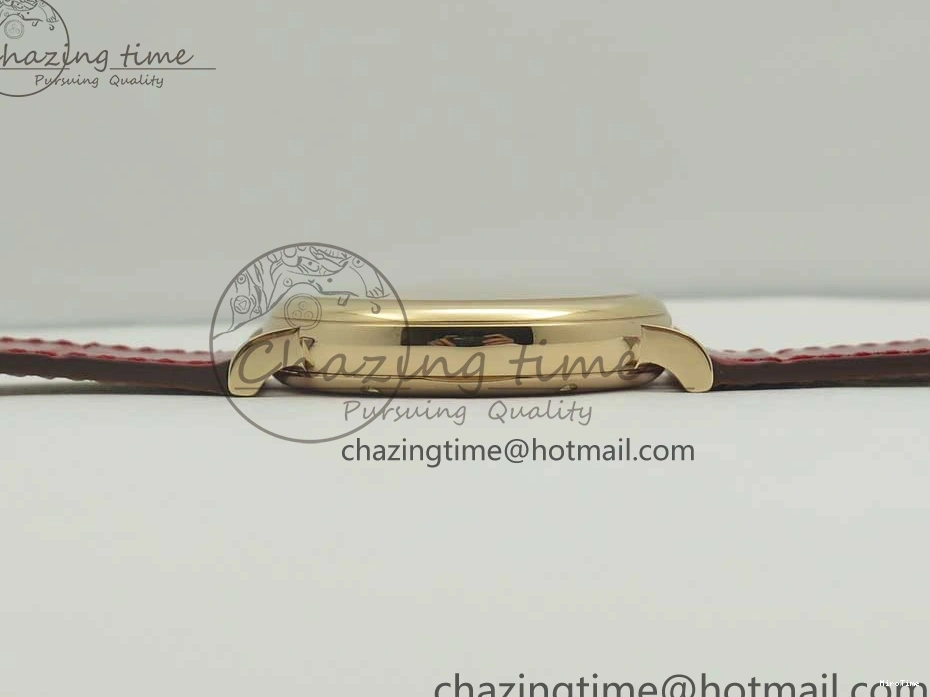 MIROTIME 0319 Portofino IW458101 RG MK 1:1 Best Edition Silver Dial On Red Leather Strap MIYOTA FashionForward 7162